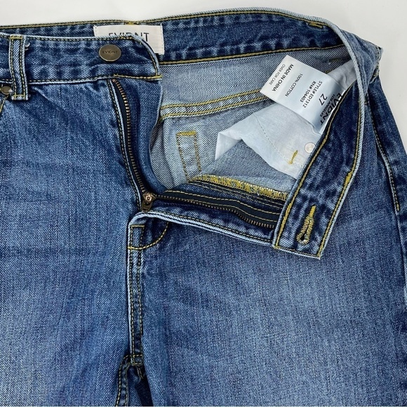 EVIDNT Malibu Blue Dip Dyed Two-Tone Cropped Jeans - Picture 8 of 11